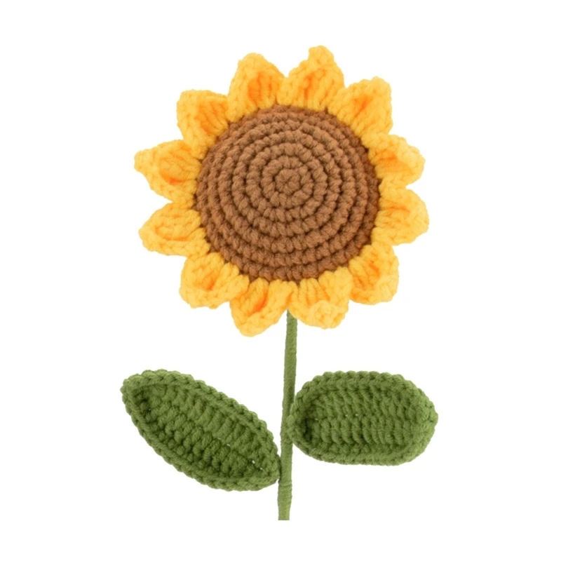 Hand-Knitted Sunflower Crochet Flower with Stems Festival Party Table Decoration
Hand-Knitted Sunflower Crochet Flower with Stems Festival Party Table Decoration