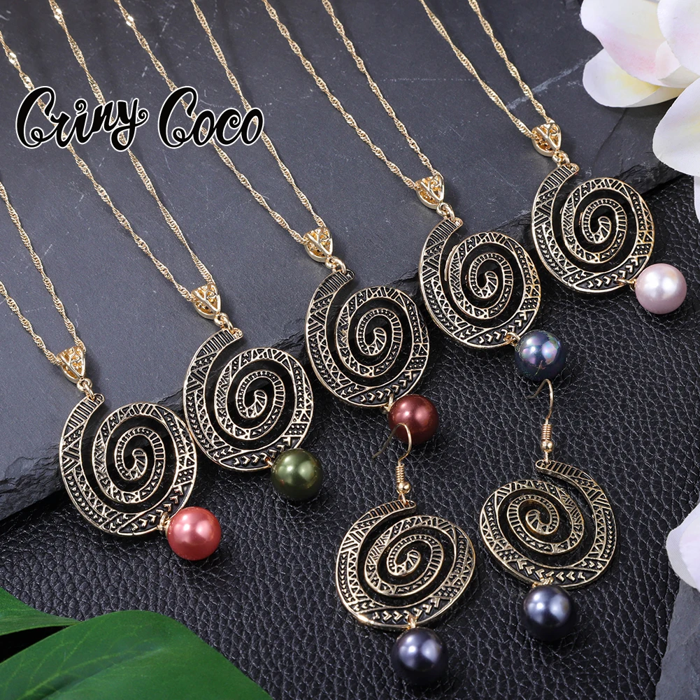 Cring Coco Hawaiian Polynesian Jewelry Sets Samoan Geometric Earrings and Necklaces Set Pearl Pendant for Women 2022 Mom New
Cring Coco Hawaiian Polynesian Jewelry Sets Samoan Geometric Earrings and Necklaces Set Pearl Pendant for Women 2022 Mom New
