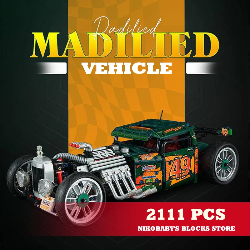 1/8 Classics Vintage Car Bricks Model Kits 2618PCS Retro Refit Cars MOC Building Blocks Sets Puzzle Toys for Boys Kids Gifts DIY
1/8 Classics Vintage Car Bricks Model Kits 2618PCS Retro Refit Cars MOC Building Blocks Sets Puzzle Toys for Boys Kids Gifts DIY