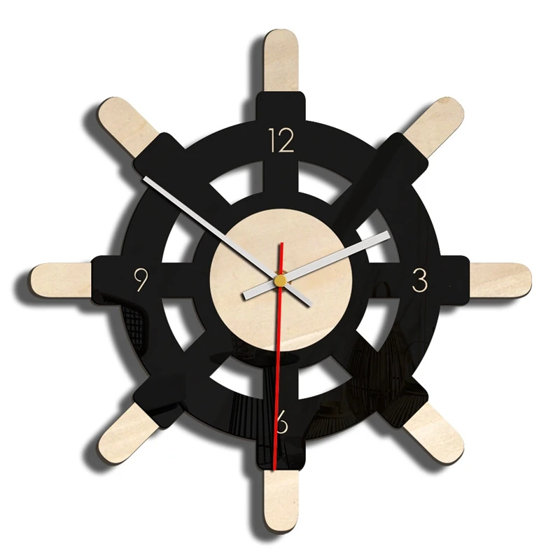 Personality Rudder Wall Clock, Nordic Creative Style, Living Room Featured Clock, Art Vintage Wall Charts (28.3X28.3CM)
Personality Rudder Wall Clock, Nordic Creative Style, Living Room Featured Clock, Art Vintage Wall Charts (28.3X28.3CM)