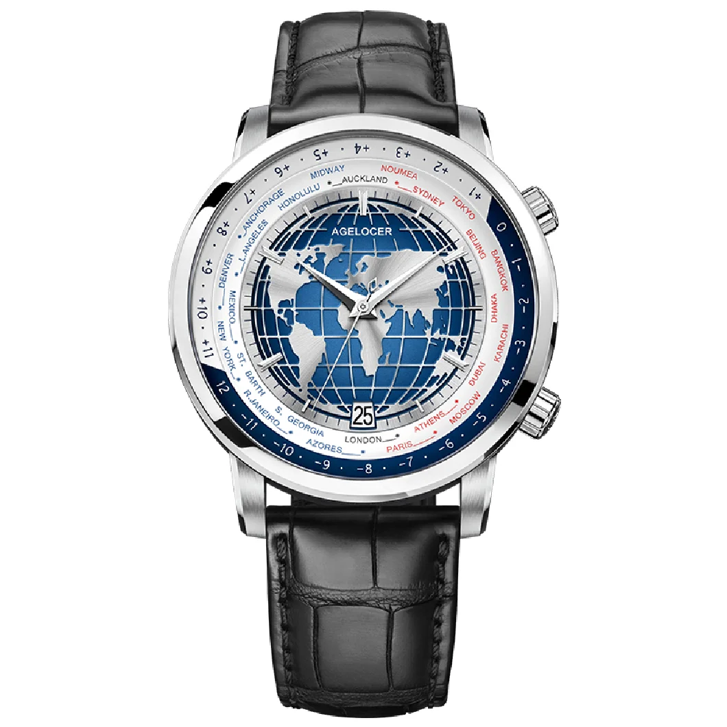 AGELOCER Original Designer Men's Watch with World Time Date Power Reserve 80 Hours Self-winding Mechanical Automatic Watches
AGELOCER Original Designer Men's Watch with World Time Date Power Reserve 80 Hours Self-winding Mechanical Automatic Watches
