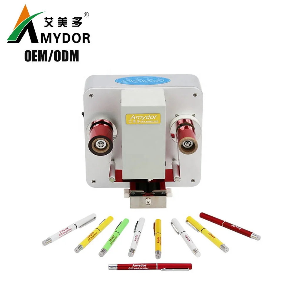 Amydor digital hot gold foil stamping cylinder printer machine for plastic advertising pens printing
Amydor digital hot gold foil stamping cylinder printer machine for plastic advertising pens printing