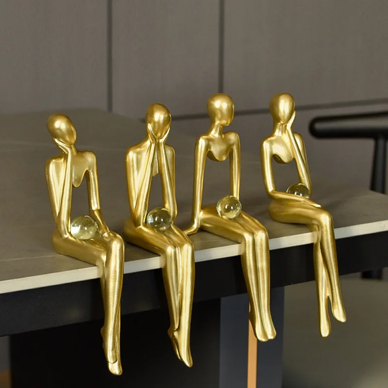Room Decor Figurines Office Home Accessories Resin Craft Decoration Maison Abstract Sitting Thinker Statue
Room Decor Figurines Office Home Accessories Resin Craft Decoration Maison Abstract Sitting Thinker Statue