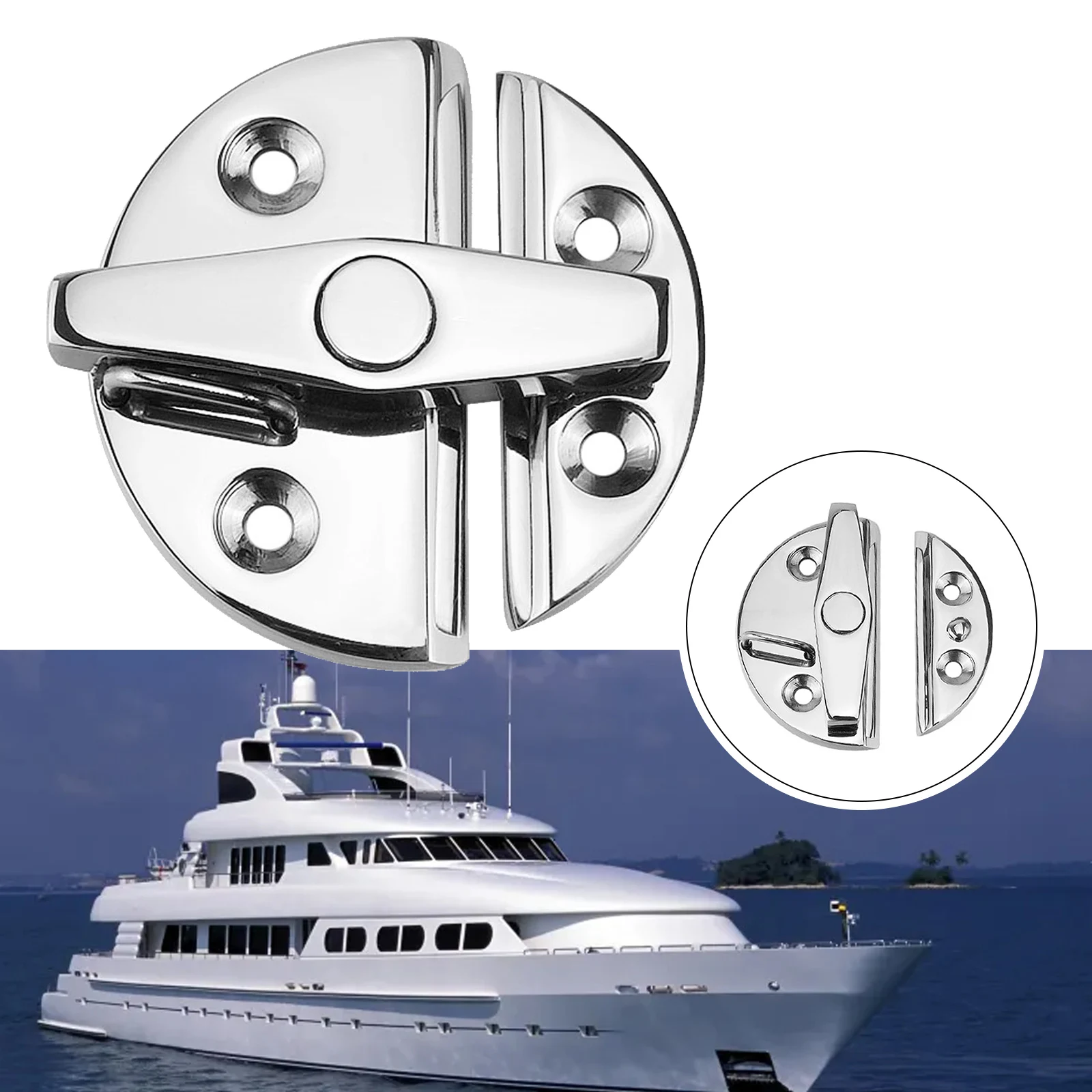 Latch Door Cabinet Lock Cabinet Hatch Latch Marine Grade Replacement Round Ship Door Stainless Steel Durability
Latch Door Cabinet Lock Cabinet Hatch Latch Marine Grade Replacement Round Ship Door Stainless Steel Durability