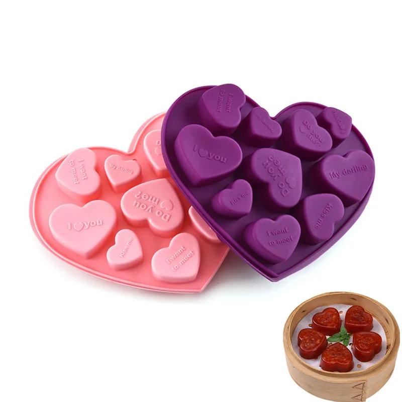 10 Grid Letter Love Chocolate Silicone Mold Candy Fondant Tools Wedding Cake Decoration Reusable Pastry Mould Kitchen Utensils
10 Grid Letter Love Chocolate Silicone Mold Candy Fondant Tools Wedding Cake Decoration Reusable Pastry Mould Kitchen Utensils