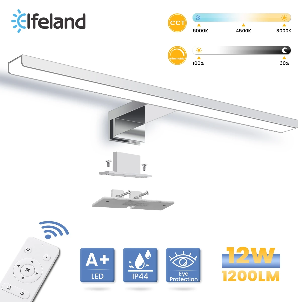 Mirror Light LED Wall Light Bathroom Cabinet Light 6000K Makeup Mirror Lights Waterproof LED Vanity Lights Wall Lamp for Mirror
Mirror Light LED Wall Light Bathroom Cabinet Light 6000K Makeup Mirror Lights Waterproof LED Vanity Lights Wall Lamp for Mirror