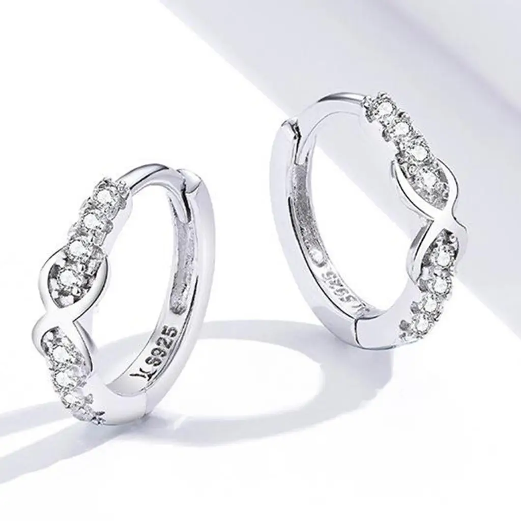 2x Women 925 Sterling Hoop CZ Cubic Zirconia Earrings Stud Hinged Conch Earrings Fashion Jewelry
2x Women 925 Sterling Hoop CZ Cubic Zirconia Earrings Stud Hinged Conch Earrings Fashion Jewelry