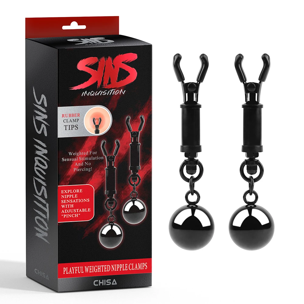 CHISA Playful Weighted Nipple Clamps Weighted Nipple Clamps,Fully Adjustable for Perfect Fit,Non-piercing
CHISA Playful Weighted Nipple Clamps Weighted Nipple Clamps,Fully Adjustable for Perfect Fit,Non-piercing