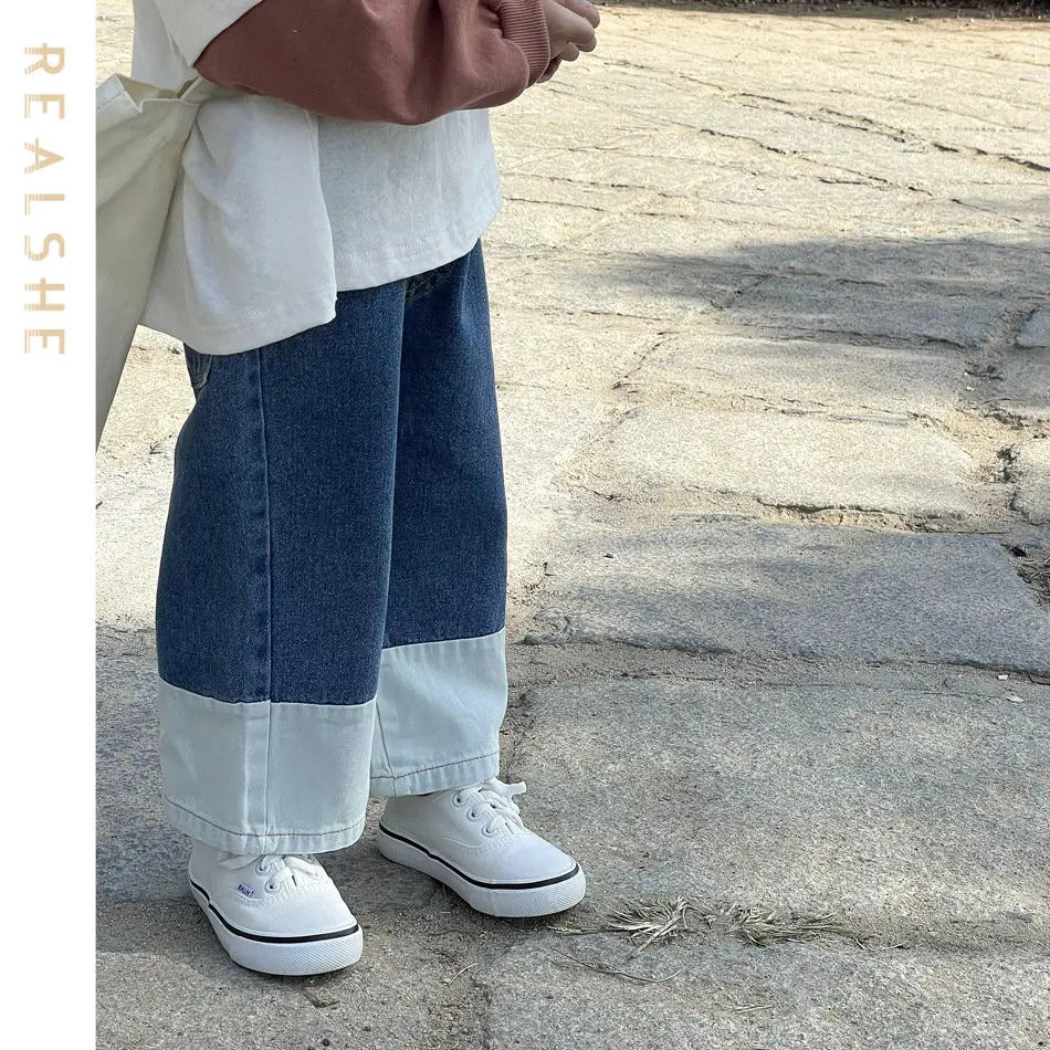 2023 Baby Boy Girl Loose Jeans New Fashion Korean Style Straight Jeans Spring Autumn Trousers Children's Denim Pants
2023 Baby Boy Girl Loose Jeans New Fashion Korean Style Straight Jeans Spring Autumn Trousers Children's Denim Pants