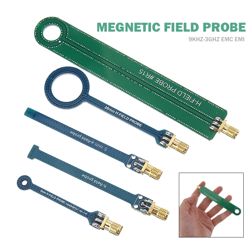 Tool EMC EMI Probe Set Components Tool Field Probe Magnetic 9KHz-3GHz Accessories Part Tool Repair Replacement
Tool EMC EMI Probe Set Components Tool Field Probe Magnetic 9KHz-3GHz Accessories Part Tool Repair Replacement