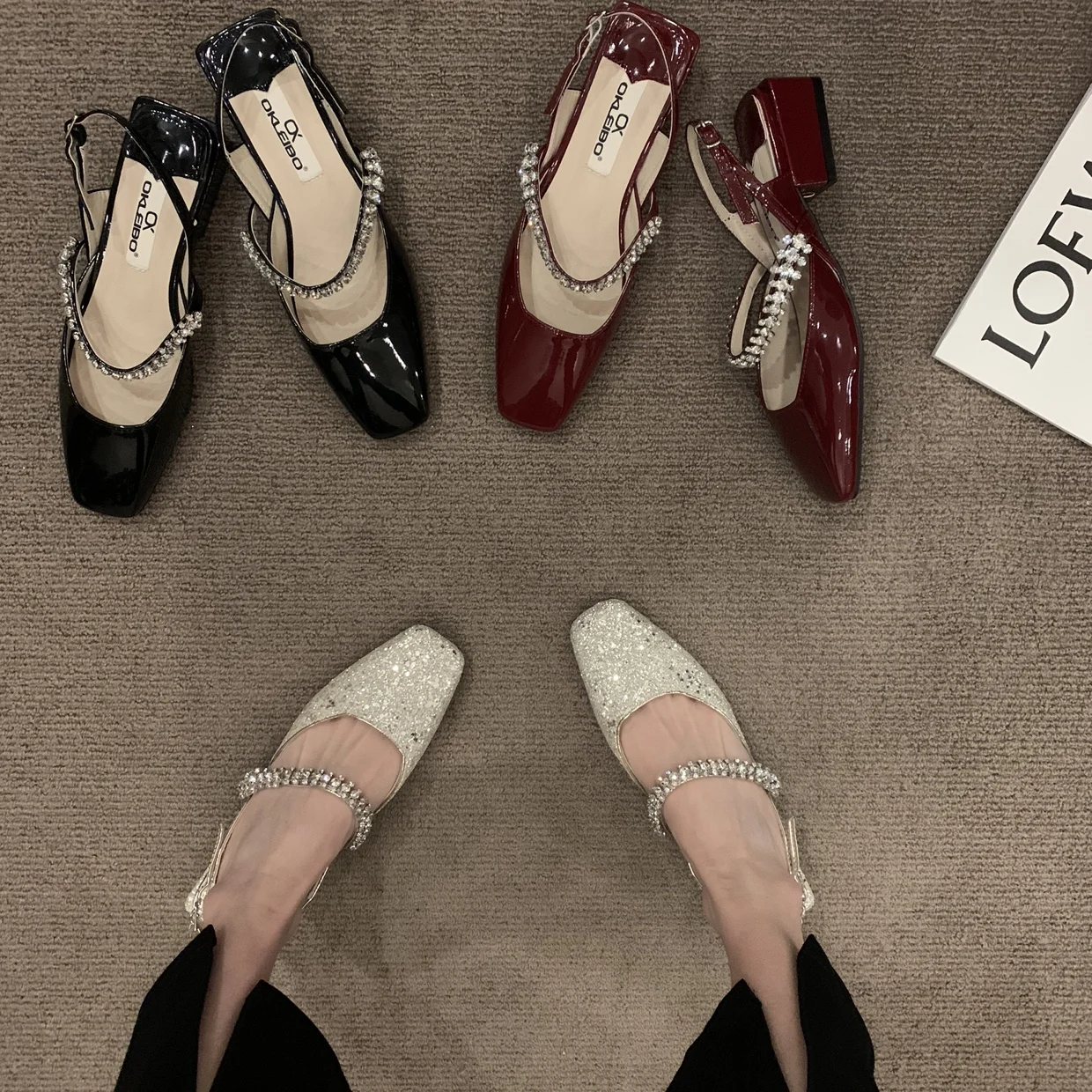 One word diamond belt back empty square head shallow mouth thick heel Baotou Mary Jane shoes women's 2022 fairy shoes
One word diamond belt back empty square head shallow mouth thick heel Baotou Mary Jane shoes women's 2022 fairy shoes