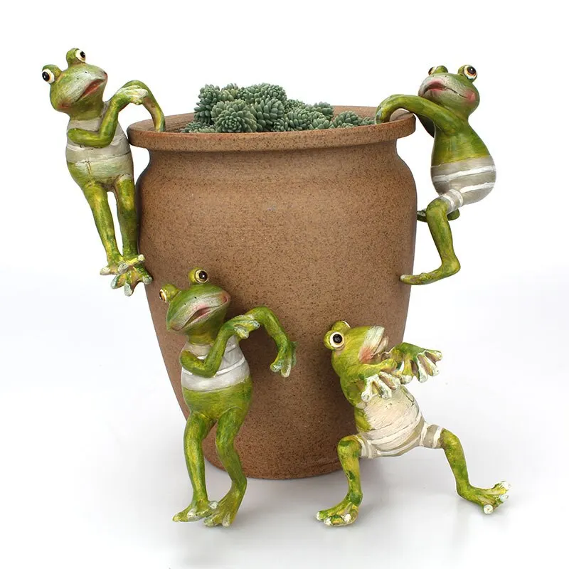 4pcs/Set Creative Climbing Frogs Bonsai Decorative Hang Frog Outdoor Garden Flowerpot Decor For Home Desk Garden Decor Ornament
4pcs/Set Creative Climbing Frogs Bonsai Decorative Hang Frog Outdoor Garden Flowerpot Decor For Home Desk Garden Decor Ornament