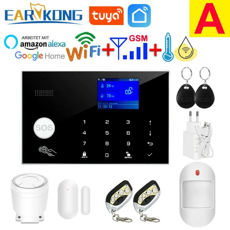 Сигнализация Earykong Tuya Wi-Fi GSM
Сигнализация Earykong Tuya Wi-Fi GSM