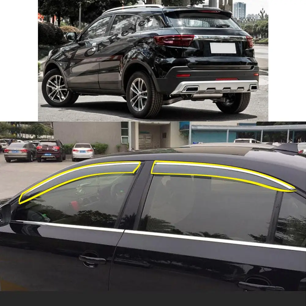 Car Body Styling Sticker Plastic Window Glass Wind Visor Rain/Sun Smoke Protector Guard Vent Parts For Ford Territory 2019-2022
Car Body Styling Sticker Plastic Window Glass Wind Visor Rain/Sun Smoke Protector Guard Vent Parts For Ford Territory 2019-2022