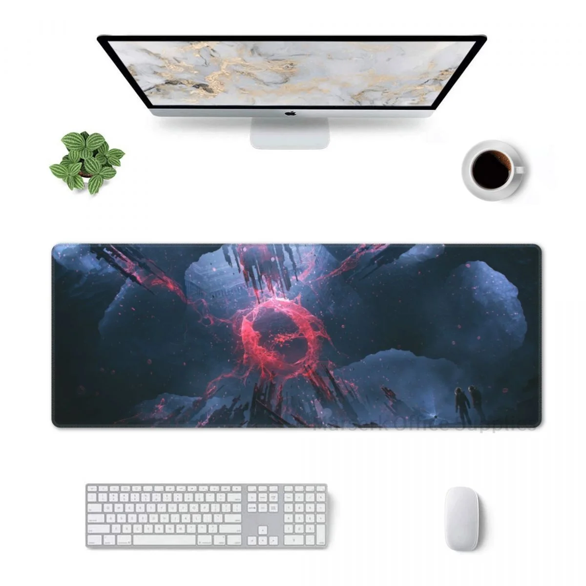 

Source Of Life Large Mouse Pad Astronaut And Space Computer Desk Keyboard Mat 30x80cm Gamers Decoracion Non-Slip Rubber Carpet