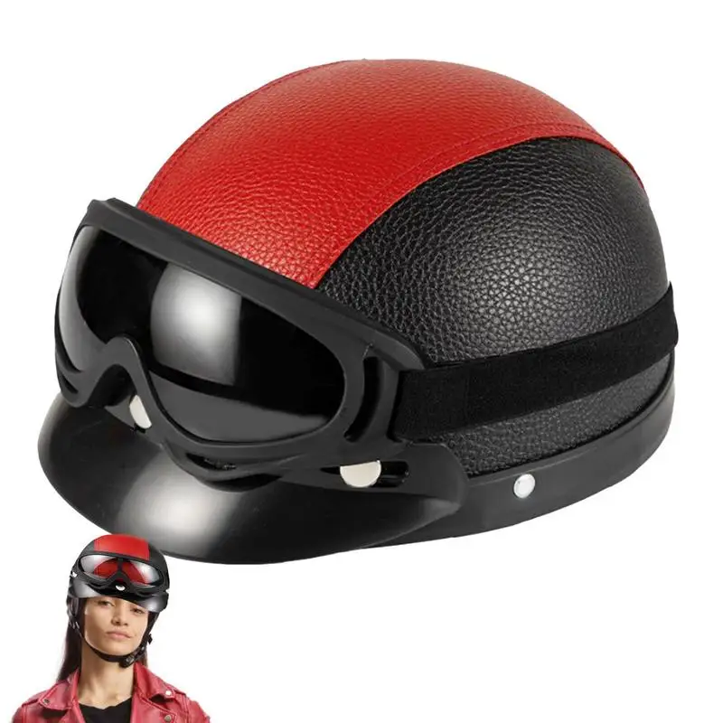 Motorcycle Helmets Retro Bicycle Helmets Sunscreen Material Goggles Vintage Halfing Helmets Cycling Biker Cruiser Scooter
Motorcycle Helmets Retro Bicycle Helmets Sunscreen Material Goggles Vintage Halfing Helmets Cycling Biker Cruiser Scooter