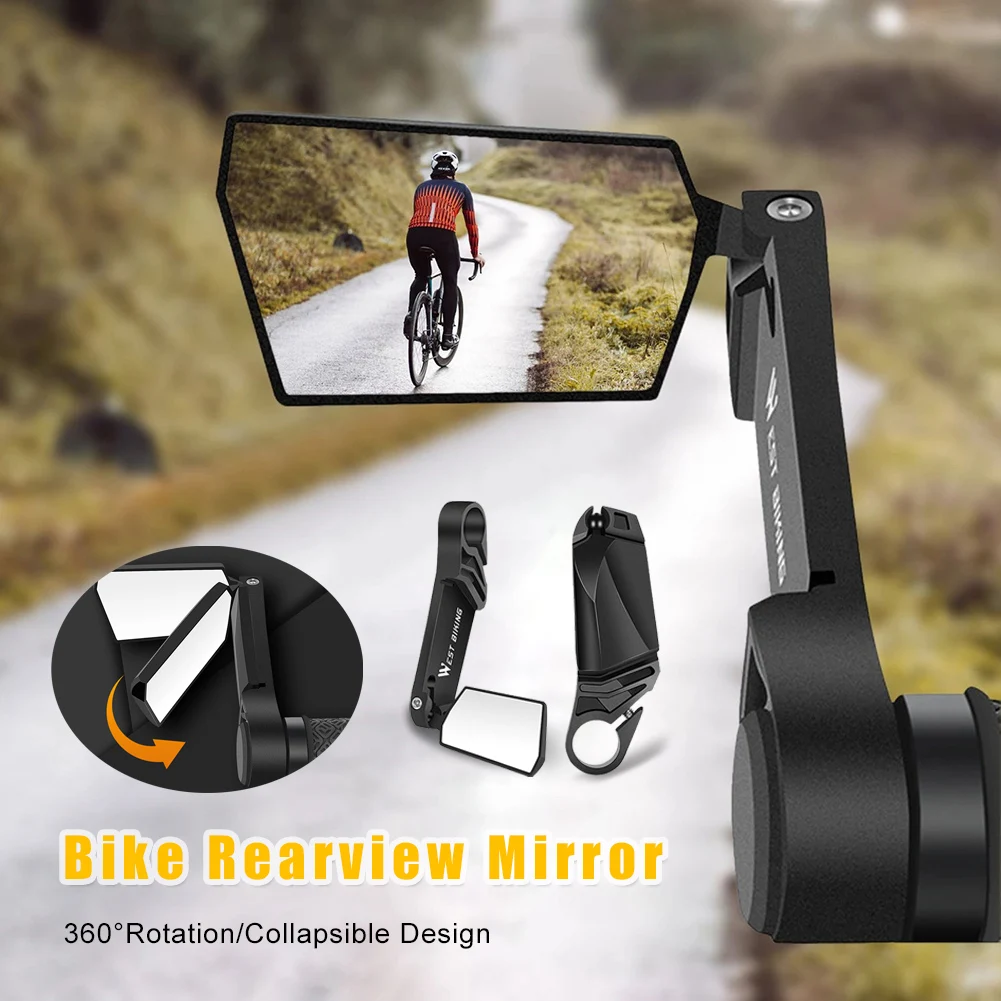 2Pcs Foldable Bicycle Rearview Mirror for 22mm Handlebars 360 Degrees Rotatable Rear View Glass Mirror for MTB Road Folding Bike
2Pcs Foldable Bicycle Rearview Mirror for 22mm Handlebars 360 Degrees Rotatable Rear View Glass Mirror for MTB Road Folding Bike