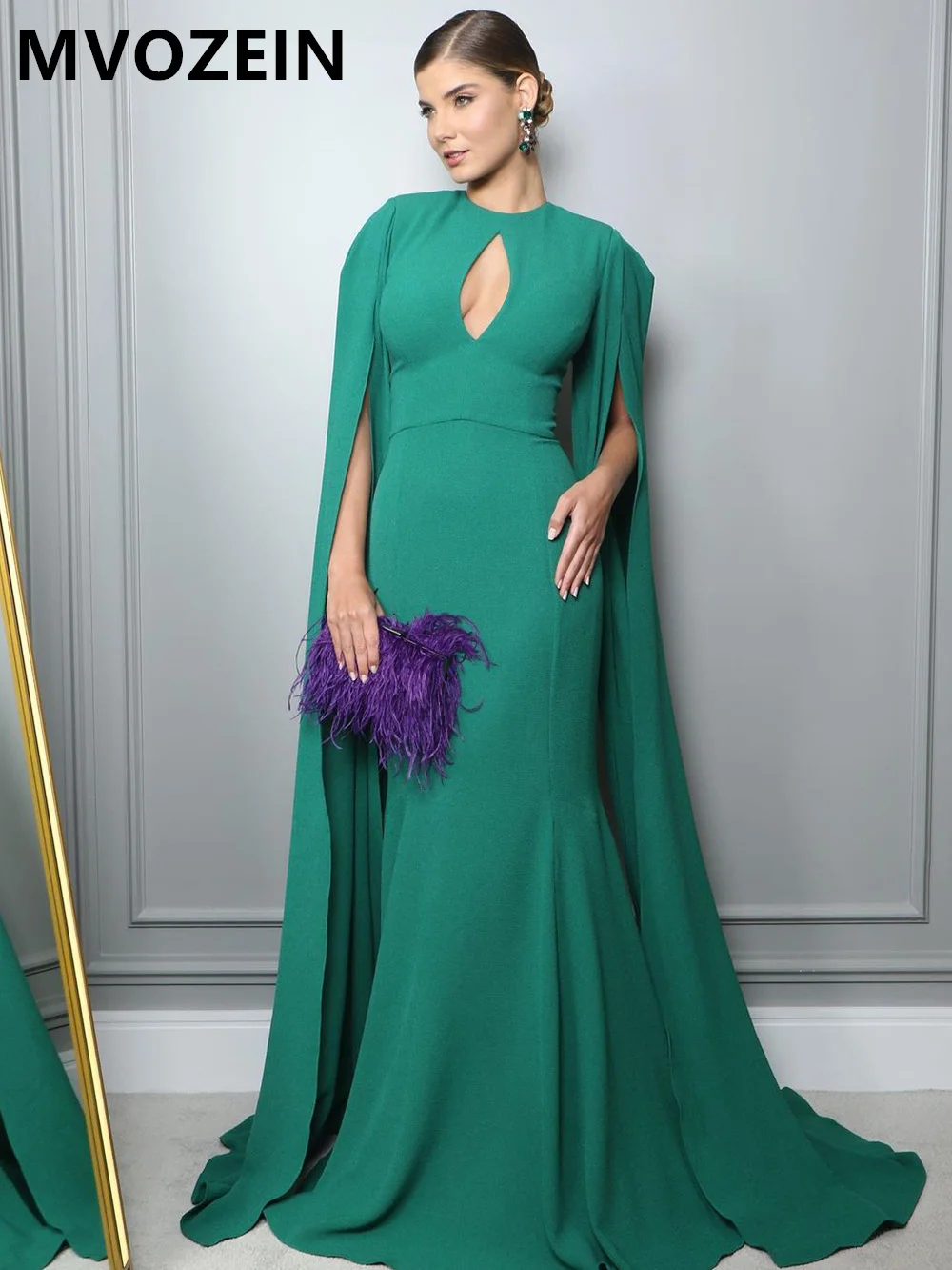Elegant Green Women Evening Dress With Jacket Jewel-Neck Sheath Long Formal Dresses Party Dress 2023 
Elegant Green Women Evening Dress With Jacket Jewel-Neck Sheath Long Formal Dresses Party Dress 2023