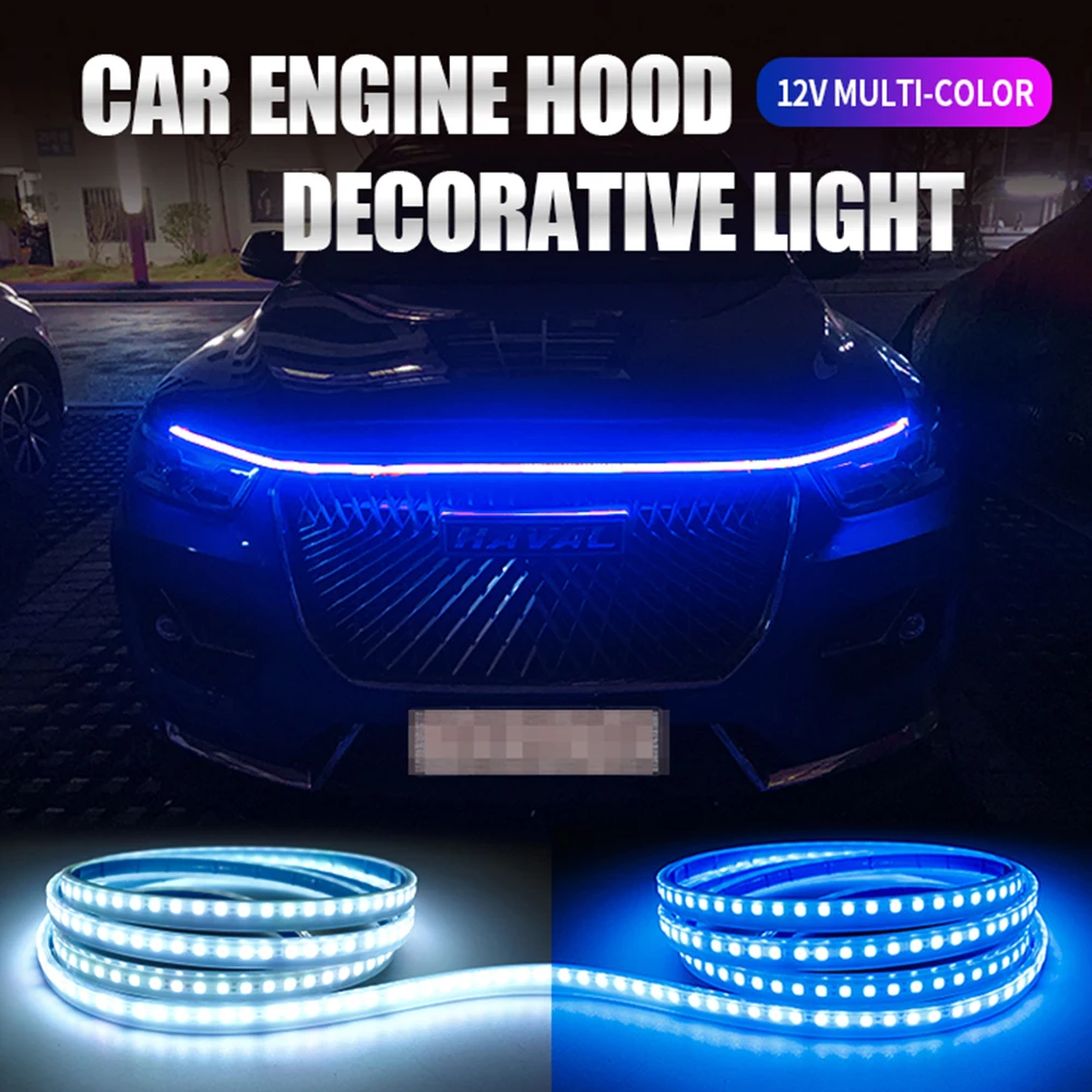Car Daytime Running Light Strip DRL Lights For Hood Flexible LED Headlight Decorative Lamp Hood Light Universal Backlight 12V
Car Daytime Running Light Strip DRL Lights For Hood Flexible LED Headlight Decorative Lamp Hood Light Universal Backlight 12V