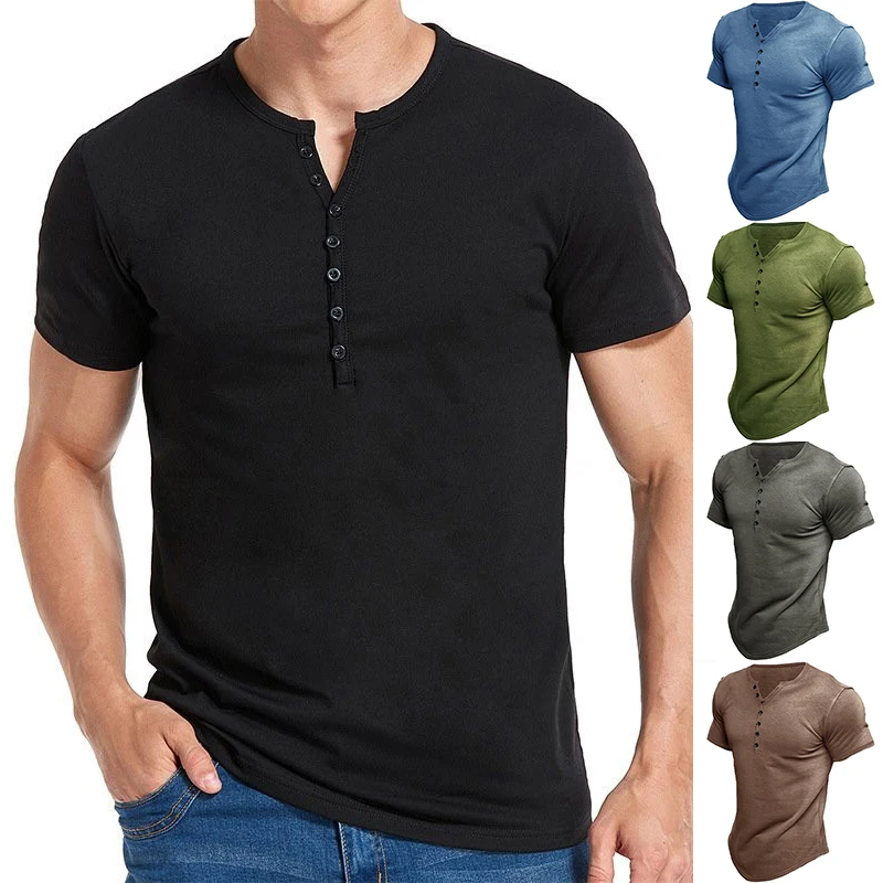7041 T-shirt Tops Mannen Blouse Tee Korte Mouw Vintage Knop Casual V-hals Effen Kleur T-shirt
7041 T-shirt Tops Mannen Blouse Tee Korte Mouw Vintage Knop Casual V-hals Effen Kleur T-shirt