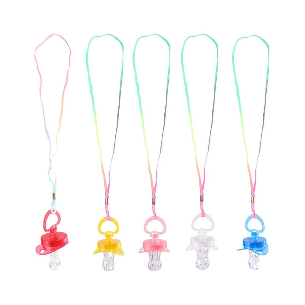 5 Pcs Glow Necklaces Flash Pacifier Whistle Fashion Plaything Pleasurable Toy Nice Pretty Child
5 Pcs Glow Necklaces Flash Pacifier Whistle Fashion Plaything Pleasurable Toy Nice Pretty Child