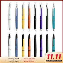 New MAJOHN A2 Press Fountain Pen Retractable EF Nib 0.4mm Resin Ink Pen Converter For Writing Christmas Gift Lighter Than A1