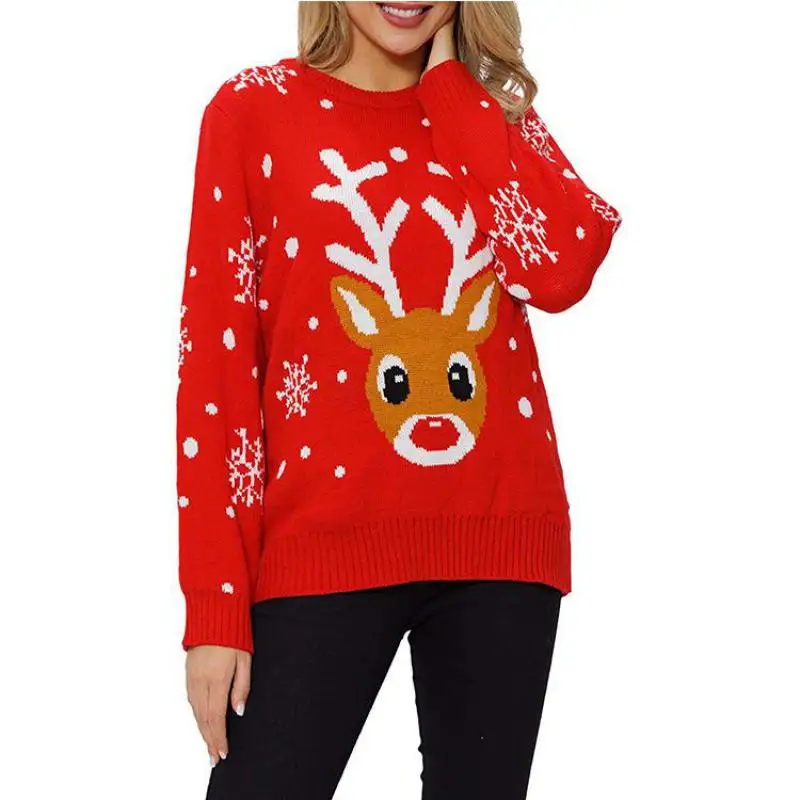 Women New Autumn Winter Harajuku Christmas Snowflake Reindeer Pullover Casual Keep Warm Sweaters High Quality Female Knitwear
Women New Autumn Winter Harajuku Christmas Snowflake Reindeer Pullover Casual Keep Warm Sweaters High Quality Female Knitwear