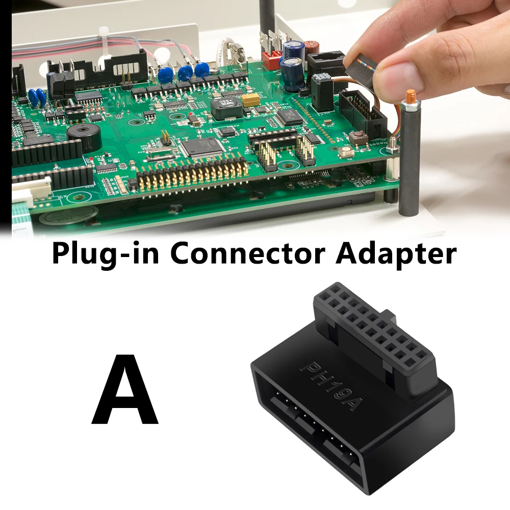 Computer Motherboard Header Adapter USB 3.0 19P 20P 90 Degree Plug-in Converter PC Mainboard Connector
Computer Motherboard Header Adapter USB 3.0 19P 20P 90 Degree Plug-in Converter PC Mainboard Connector