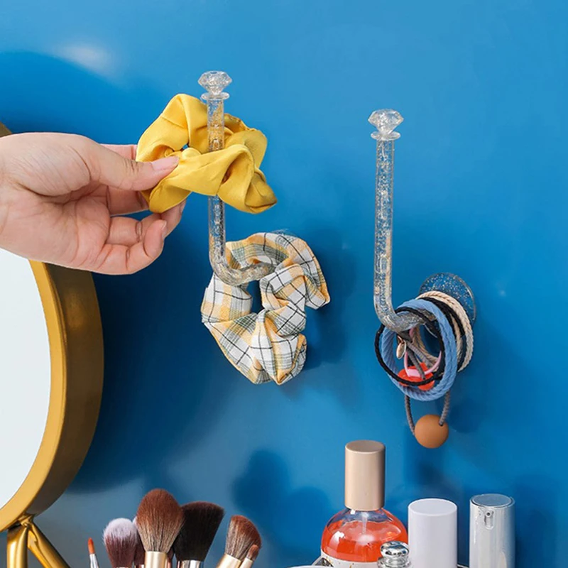 Crystal Wall Hair Rope Holder Rack Multi-purpose Jewelry Necklace Bracelet Organizer Stand Wall Key Cloth Bag Hanger Hooks
Crystal Wall Hair Rope Holder Rack Multi-purpose Jewelry Necklace Bracelet Organizer Stand Wall Key Cloth Bag Hanger Hooks