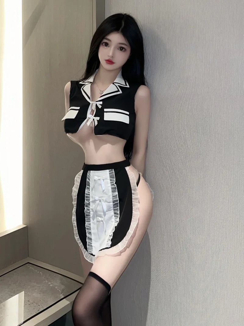 Sweet Sexy Spicy Girl Short Top Short Mini Dress Two Piece Tops Maid Fashion Women 2023 New Spice Girls Cute Girl V8EW
Sweet Sexy Spicy Girl Short Top Short Mini Dress Two Piece Tops Maid Fashion Women 2023 New Spice Girls Cute Girl V8EW