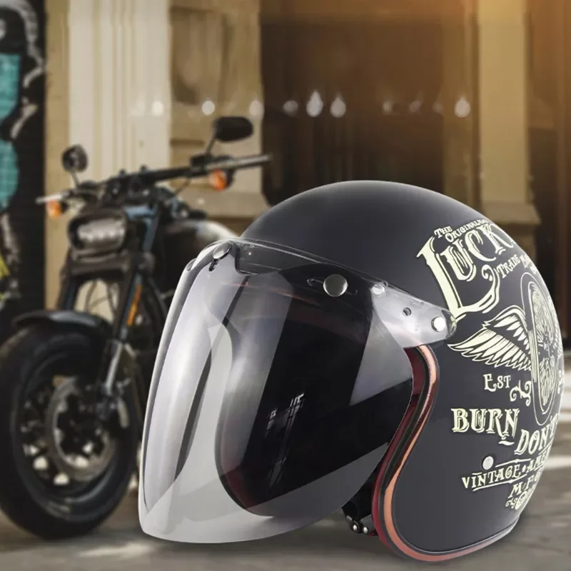 G8TE Open Face Helmet Visor 3-snap Shield Visor Colorful Helmet Bubble Visor Motorcycle Helmet Accessories
G8TE Open Face Helmet Visor 3-snap Shield Visor Colorful Helmet Bubble Visor Motorcycle Helmet Accessories