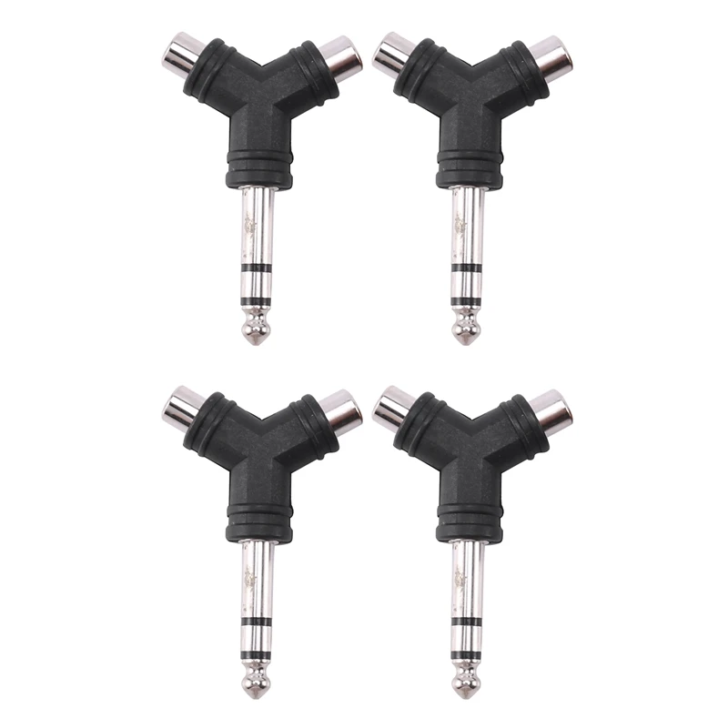 4X аудио сплиттер 1 стерео 6,35 мм 1/4 дюйма штекер к 2 RCA гнездовой адаптер Y
4X аудио сплиттер 1 стерео 6,35 мм 1/4 дюйма штекер к 2 RCA гнездовой адаптер Y