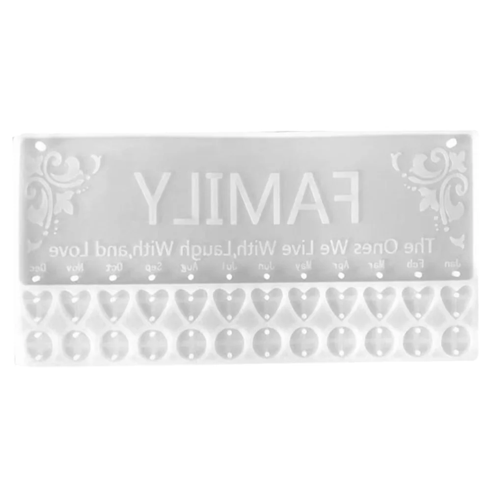 Форма для смолы, подвесные силиконовые формы для всей семьи, эпоксидный календарь, бирка «сделай сам», бирка, создание слов, знаков, форма, орнамент, хрустальный кулон
Форма для смолы, подвесные силиконовые формы для всей семьи, эпоксидный календарь, бирка «сделай сам», бирка, создание слов, знаков, форма, орнамент, хрустальный кулон