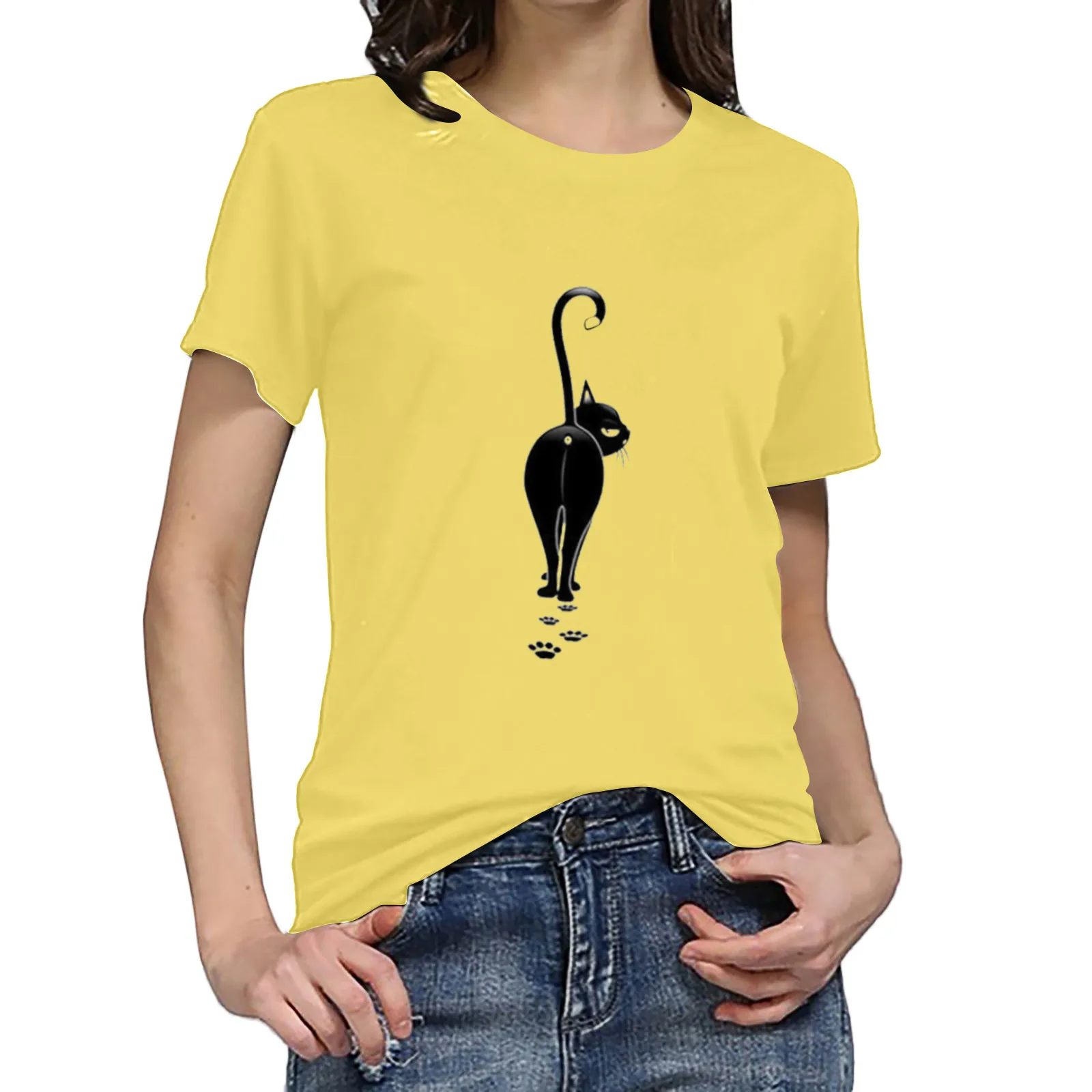 Print Tees Girls Tops Size Blouse Sleeve Women Shirt Shirt Short T Women's Blouse
Print Tees Girls Tops Size Blouse Sleeve Women Shirt Shirt Short T Women's Blouse