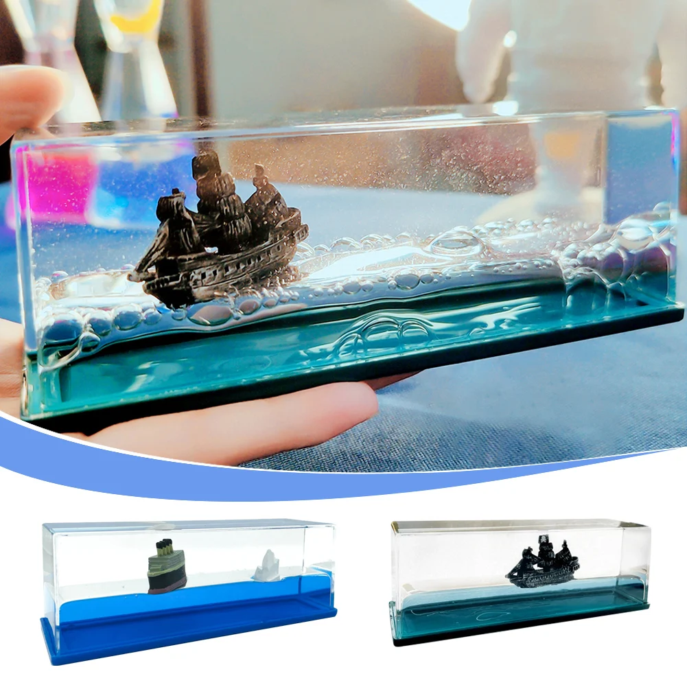 Cruise Ship Fluid Drift Bottle Hourglass Creative Boat Living Room Decoration Sea Ornaments Home Decoration Toys Birthday Gift
Cruise Ship Fluid Drift Bottle Hourglass Creative Boat Living Room Decoration Sea Ornaments Home Decoration Toys Birthday Gift