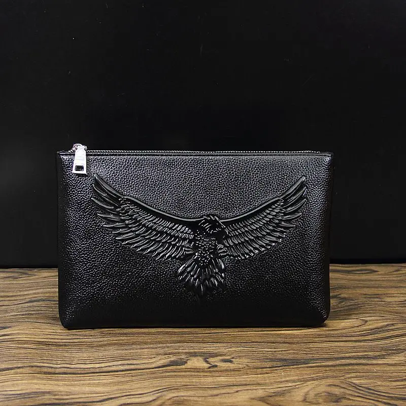 Luxury Designer Men's Clutch Bag Soft leather Purse and Handbags for Men Large Capacity Eagle print multi-card Wallet Ipad Bag
Luxury Designer Men's Clutch Bag Soft leather Purse and Handbags for Men Large Capacity Eagle print multi-card Wallet Ipad Bag