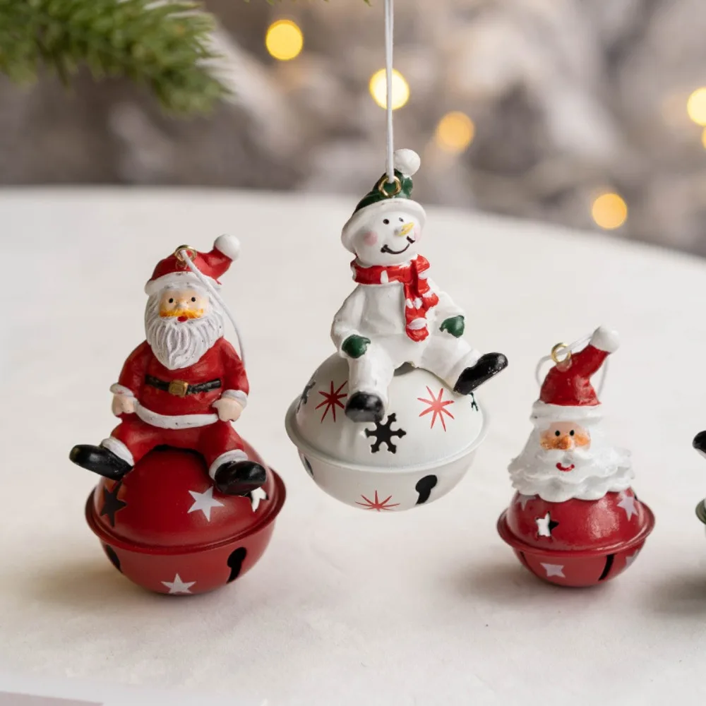 

Festival Ornament Party Supplies Xmas Tree Decoration Jingle Bells Christmas Bell Snowman Reindeer Santa Clause