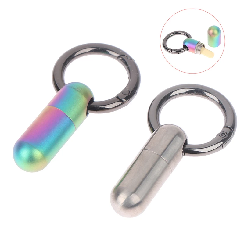 Водонепроницаемый портативный мини-брелок для хранения из титанового сплава, маленькая бутылка для лекарств, многофункциональные аварийные инструменты для повседневного использования
Водонепроницаемый портативный мини-брелок для хранения из титанового сплава, маленькая бутылка для лекарств, многофункциональные аварийные инструменты для повседневного использования