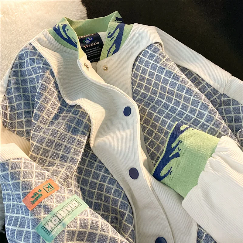 Новинка Осень-зима 2023, Женское пальто оверсайз, бейсбольная форма в американском стиле, Женская куртка в клетку в стиле пэчворк
Новинка Осень-зима 2023, Женское пальто оверсайз, бейсбольная форма в американском стиле, Женская куртка в клетку в стиле пэчворк