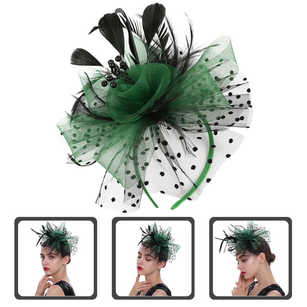 Tea Party Hat Banquet Headdress Women Fascinator Headband Headpiece Bride Decoration Hair Clips Girls 
Tea Party Hat Banquet Headdress Women Fascinator Headband Headpiece Bride Decoration Hair Clips Girls