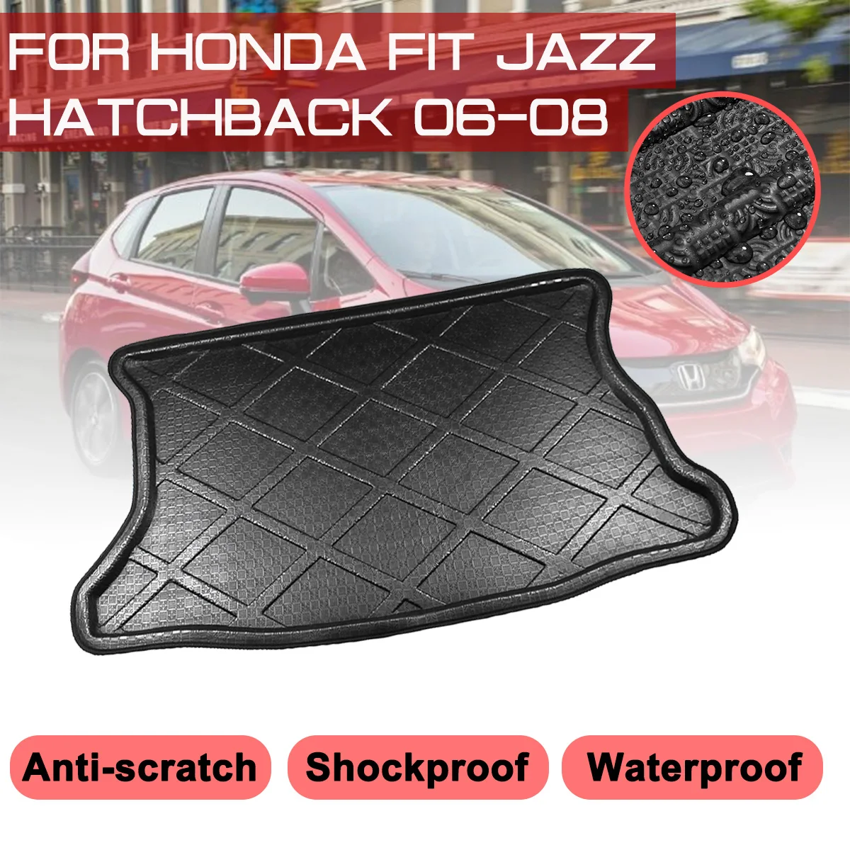 Коврик для Honda FIT JAZZ Hatchback 2006 2007 2008, автомобильный напольный коврик, задний багажник, защита от грязи
Коврик для Honda FIT JAZZ Hatchback 2006 2007 2008, автомобильный напольный коврик, задний багажник, защита от грязи