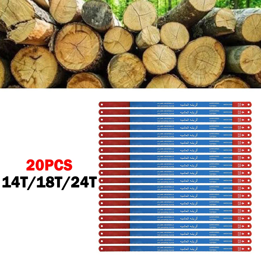 20PCS Hacksaw Blade 300mm Hand Saw Blades 14T/18T/24T Bi-Metal For Meat Wood Cutting Disc Woodworking Tool Bamboo Pipe Fast Cut
20PCS Hacksaw Blade 300mm Hand Saw Blades 14T/18T/24T Bi-Metal For Meat Wood Cutting Disc Woodworking Tool Bamboo Pipe Fast Cut
