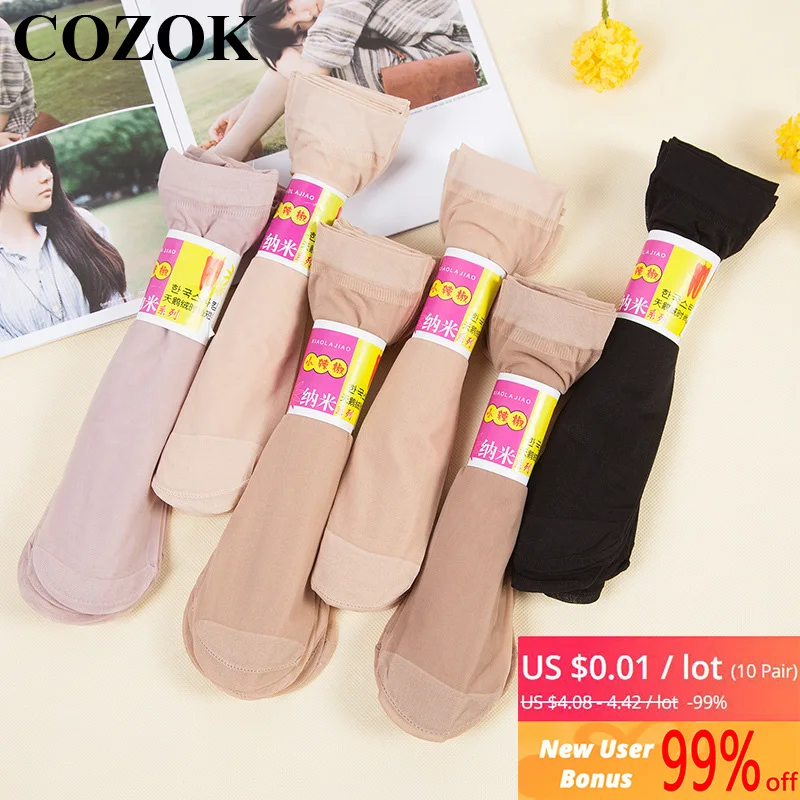 Hot Sale!10 Pairs Ultra-thin Transparent Socks High Quality Women Socks Summer Elastic Thin Silk Female Ladies Ankle Short Socks
Hot Sale!10 Pairs Ultra-thin Transparent Socks High Quality Women Socks Summer Elastic Thin Silk Female Ladies Ankle Short Socks
