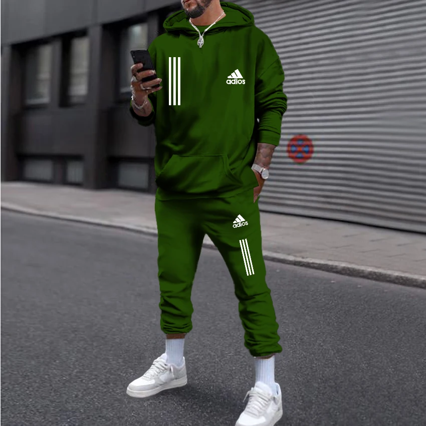2022 Men's Casual Tracksuit Letter Black And White Color Matching Hooded Top + Trousers 2-Piece Outdoor Leisure Set
2022 Men's Casual Tracksuit Letter Black And White Color Matching Hooded Top + Trousers 2-Piece Outdoor Leisure Set