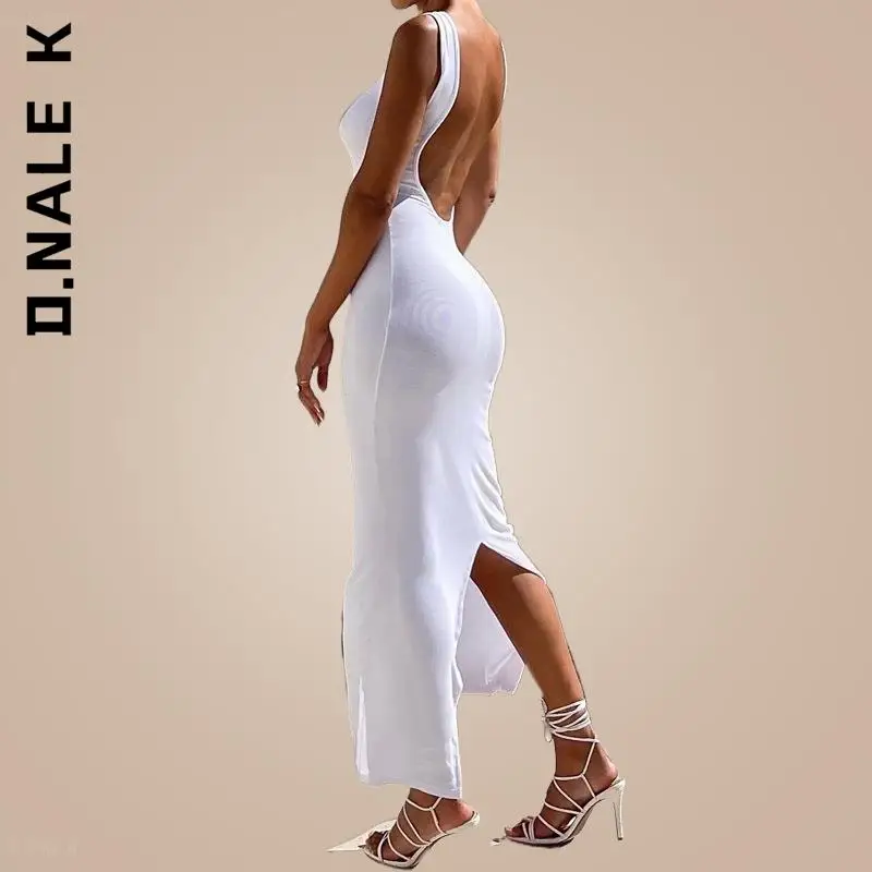 D.Nale K Hollow Out Sleeveless Split Bodycon Party Dress Fashion Sexy O-neck Backless Long Maxi Evening Dresses Women 2022
D.Nale K Hollow Out Sleeveless Split Bodycon Party Dress Fashion Sexy O-neck Backless Long Maxi Evening Dresses Women 2022