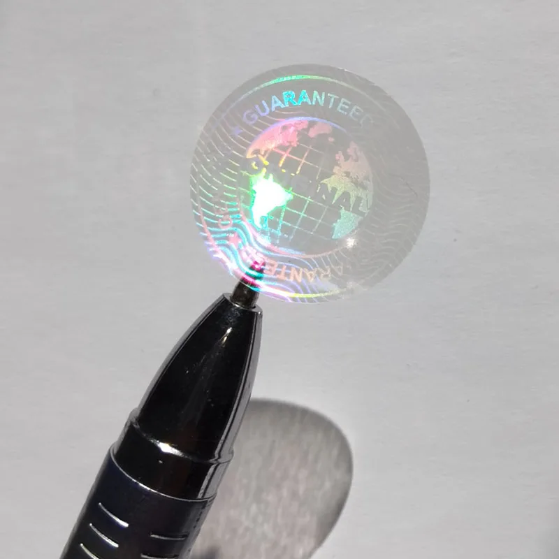 

288pcs 20mm Diameter Circle Transparent Holographic Sticker Genuine Guaranteed Original Label Avoid Open Tamper Evidence Seal