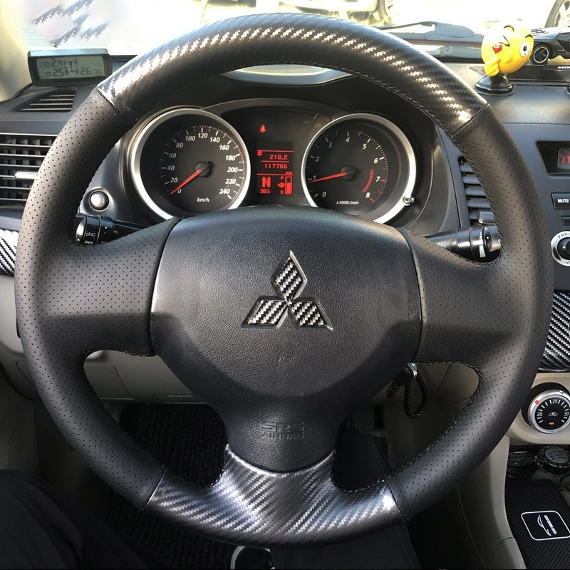 Custom Steering Wheel Cover Carbon Fiber Genuine Leather 100% Fit For Mitsubishi Lancer EX 10 Lancer X Outlander Car Accessories
Custom Steering Wheel Cover Carbon Fiber Genuine Leather 100% Fit For Mitsubishi Lancer EX 10 Lancer X Outlander Car Accessories