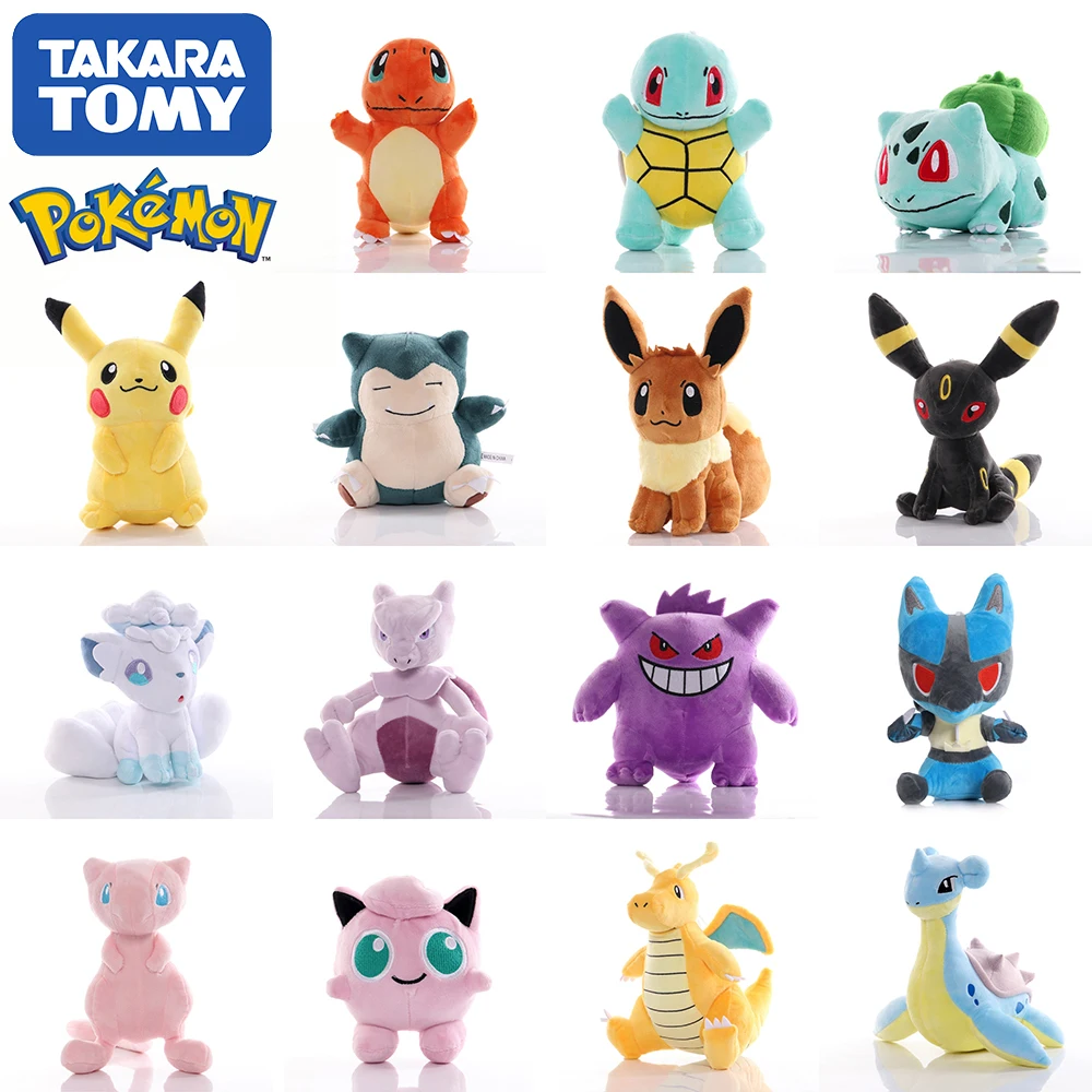 Плюшевые игрушки TAKARA TOMY Pokemon Kawaii Pikachu плюшевые аниме мягкие куклы чармандер Сквиртл Бульбазавр фестиваль подарок для детей
Плюшевые игрушки TAKARA TOMY Pokemon Kawaii Pikachu плюшевые аниме мягкие куклы чармандер Сквиртл Бульбазавр фестиваль подарок для детей