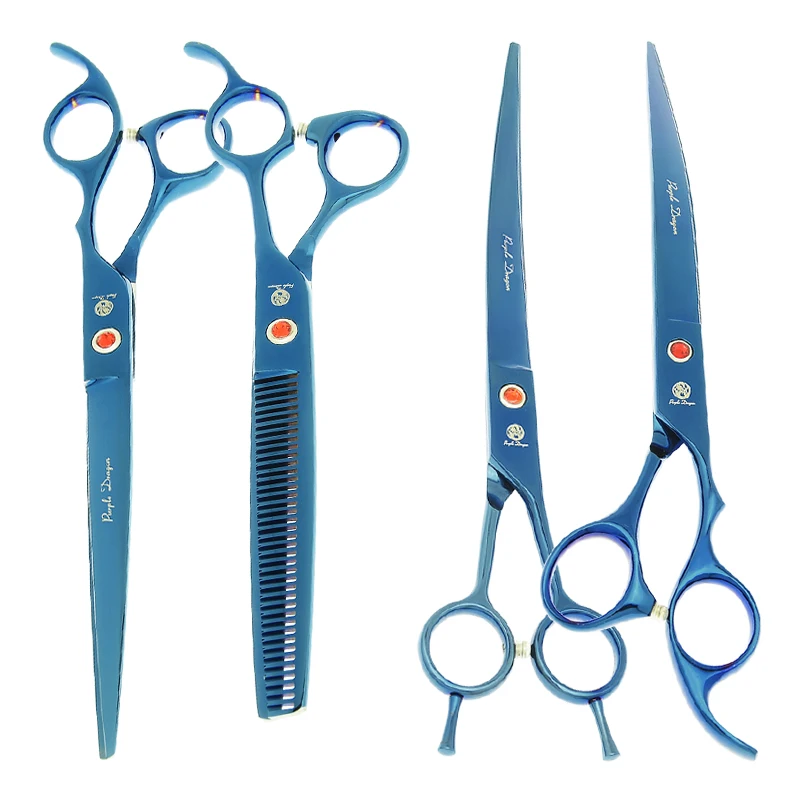 8 inch Purple Dragon Pet Grooming Scissors Set Japan Steel Dog Cat Straight Curved Cutting Shears Animal Thinning Clipper B0048B
8 inch Purple Dragon Pet Grooming Scissors Set Japan Steel Dog Cat Straight Curved Cutting Shears Animal Thinning Clipper B0048B