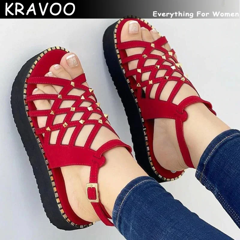 KRAVOO Sandals Women 2023 Gladiator Flat Heels Sandals Summer Shoes Women Ankle Strap Platform Sandals Casual Chaussure Femme
KRAVOO Sandals Women 2023 Gladiator Flat Heels Sandals Summer Shoes Women Ankle Strap Platform Sandals Casual Chaussure Femme